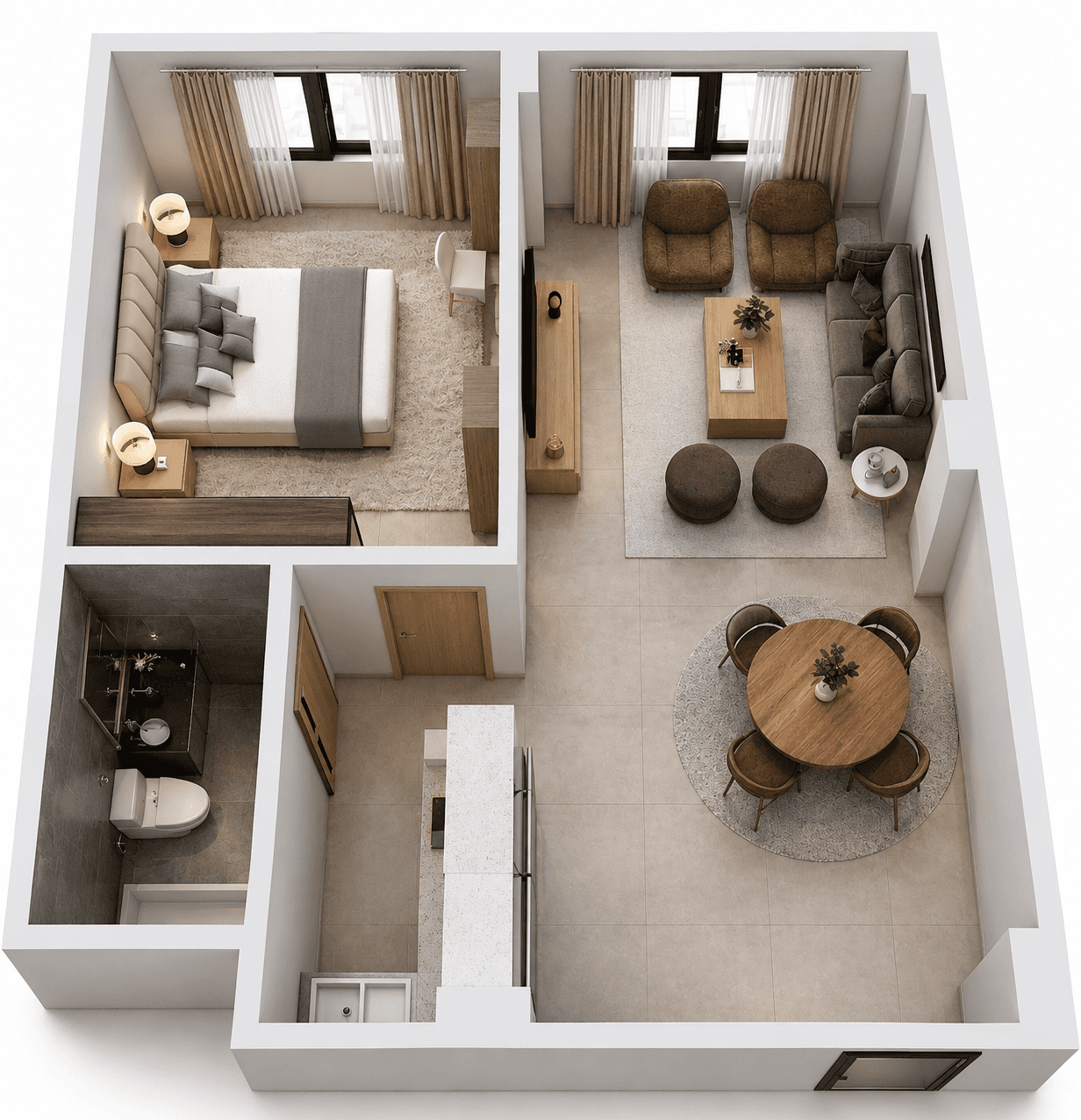 1-Bedroom Apartment